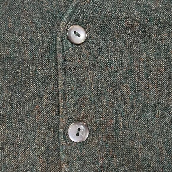 Vintage 70s Arnold Palmer by Robert Bruce Green Cardigan Sweater XL USA ILGWU - Picture 2 of 8